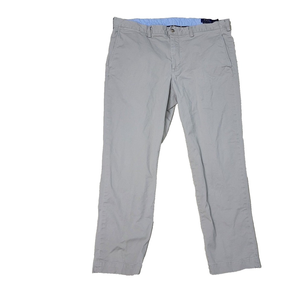 Polo Ralph Lauren Stretch Straight Fit Mens 36x32 Beige Cotton Twill Chino Pants